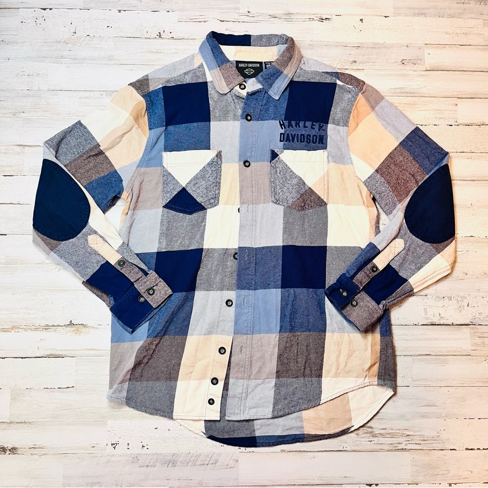 Men's Genuine Harley-Davidson Country Roads Flannel Shirt 96365-23VM Size M
